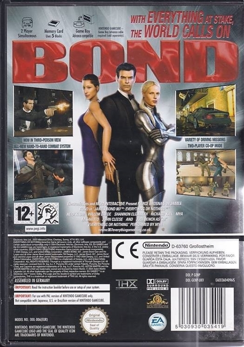 James Bond 007 Everything or Nothing - Nintendo GameCube (B Grade) (Genbrug)